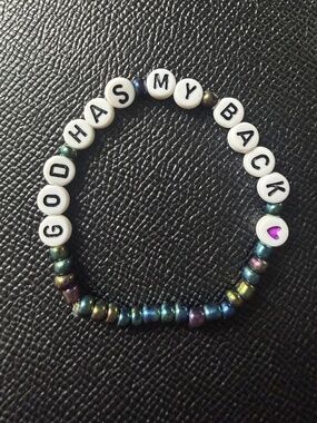 God has my back bracelet